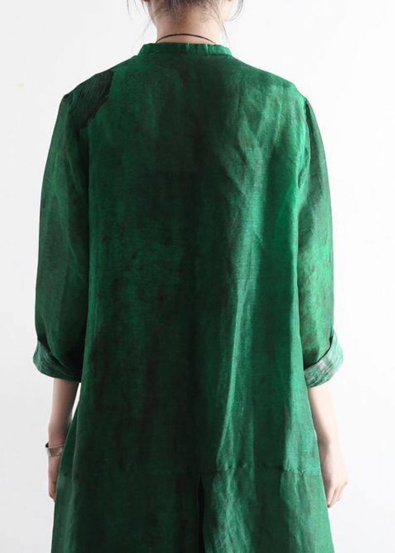 2024 Spring Loose Large Art Silk Cardigan - Koftor för kvinnor