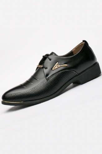 Business Dress Herr Skor Klassiskt Läder Kostymer Sko Slip On Shoe Oxfords