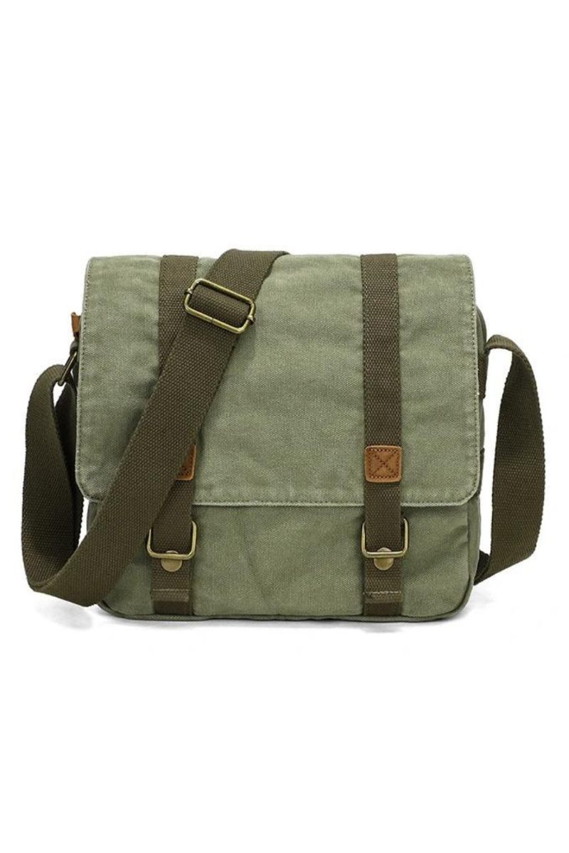 Canvas Väska Retro Axelväska Trend Mäns Casual Handväska Crossbody