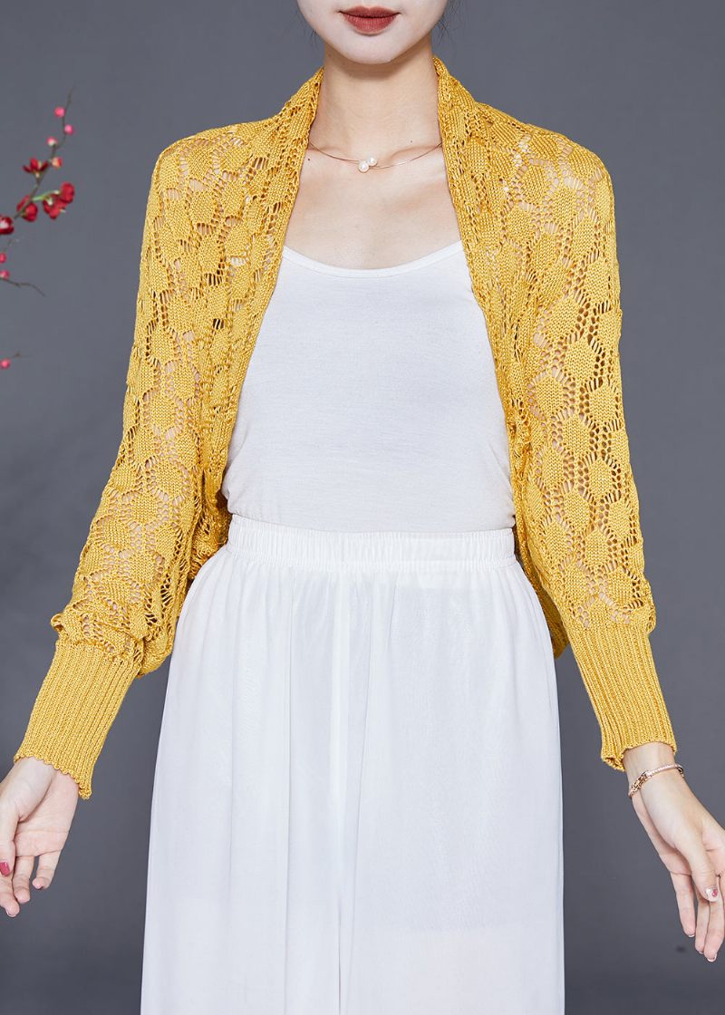 Chic Gul Oversized Hollow Out Knit Cardigan Fall