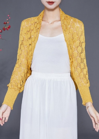 Chic Gul Oversized Hollow Out Knit Cardigan Fall