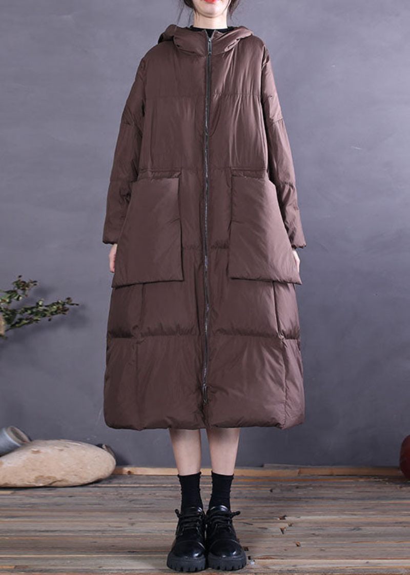 Chokladfickor Duck Down Coat Zip Up Winter