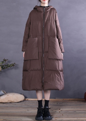 Chokladfickor Duck Down Coat Zip Up Winter