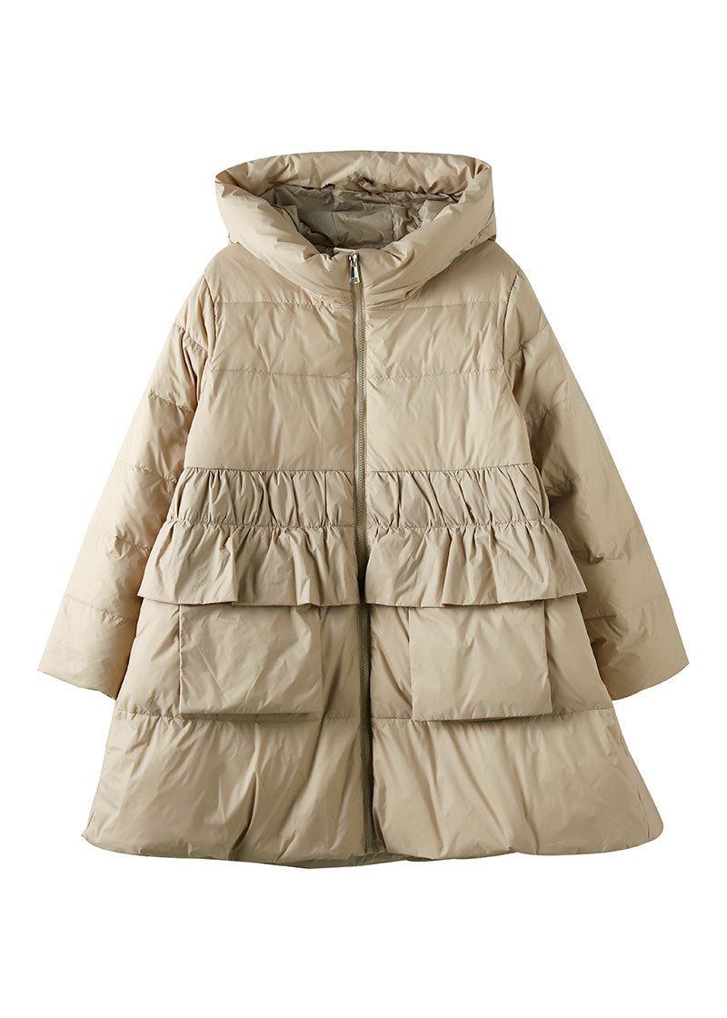 Chokladfickor Duck Down Rocks Hooded Winter - Aprikos