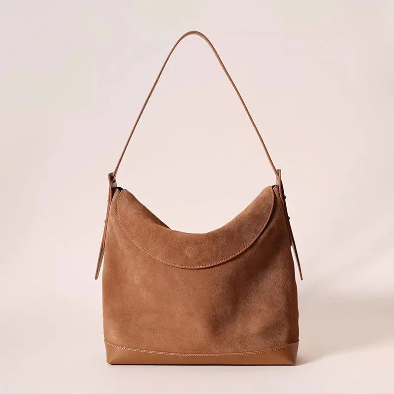 Dam Armhåla Snygg Casual Shoulder Damväska Läder Retro Crossbody Tote Bag - Rose Gold