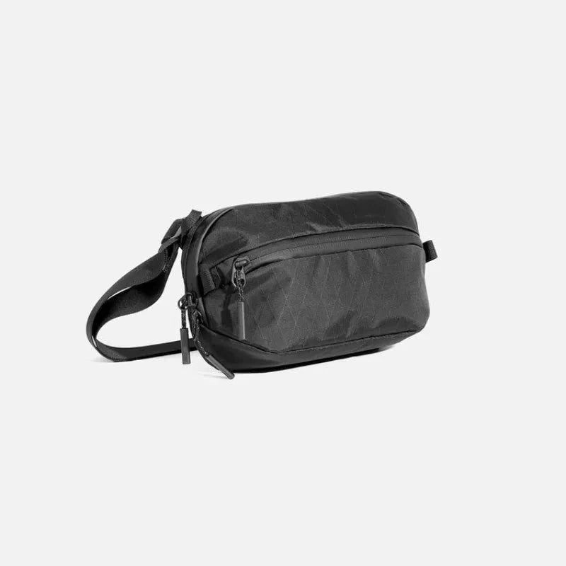 Funktionell Vattentät Casual Chest Bag Single Shoulder Crossbody Bag - Svart