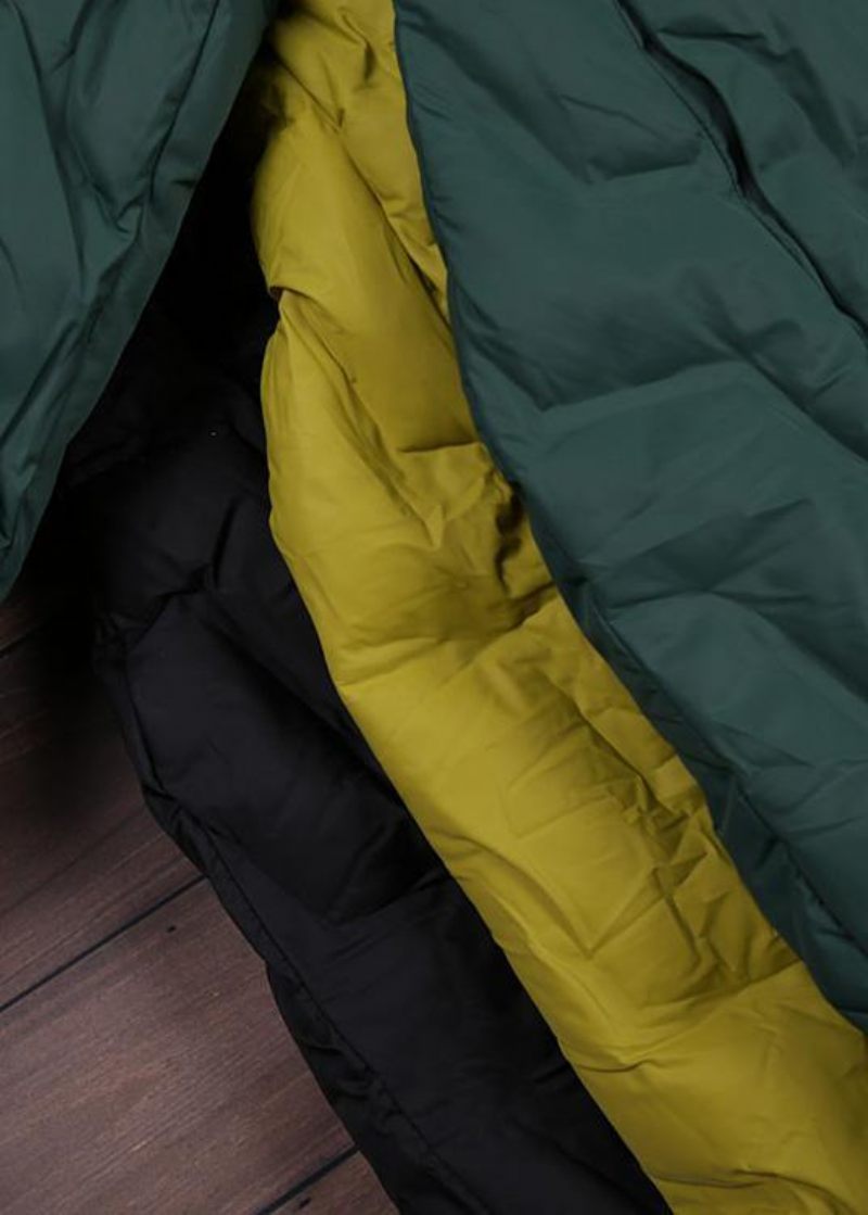 Gul Kappa Casual Hooded Dam Parkas Överrock-limited Stock - Gul