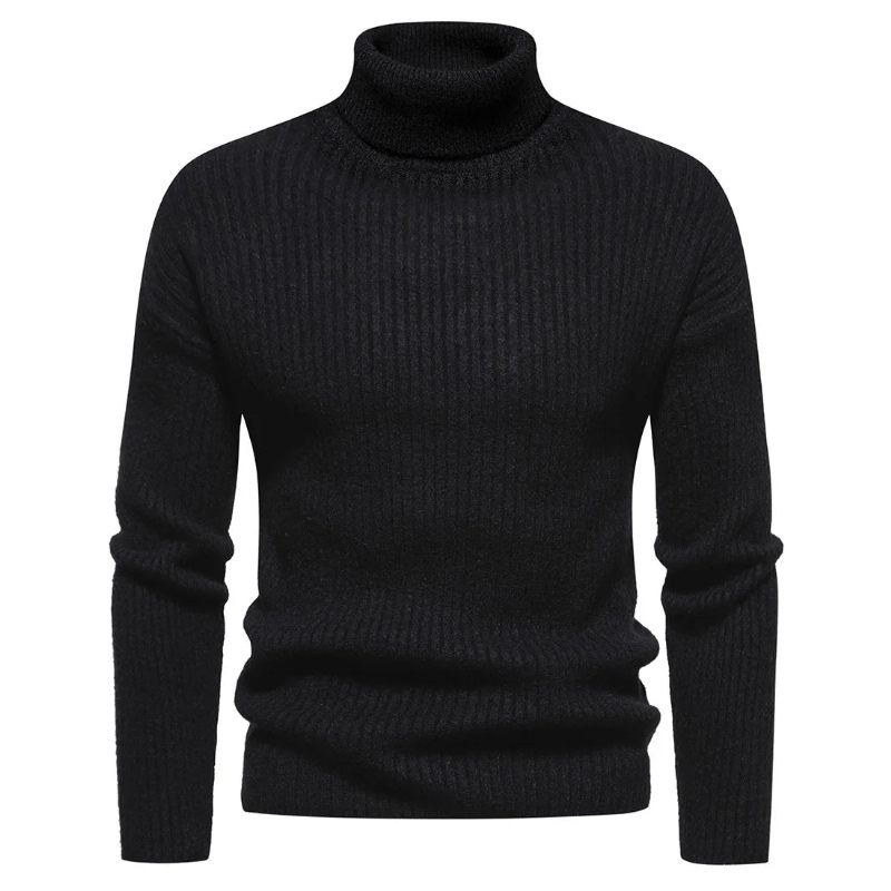 Höst Vintertröja Herr Tröjor Turtleneck Tröja Varma Pullovers Man Toppar - Rose