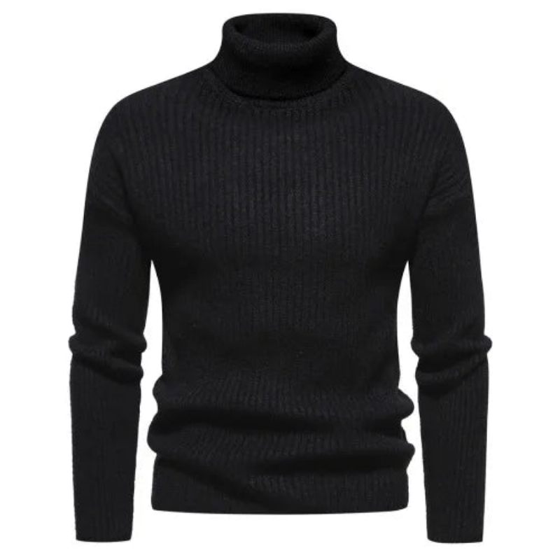 Höst Vintertröja Herr Tröjor Turtleneck Tröja Varma Pullovers Man Toppar - Rose