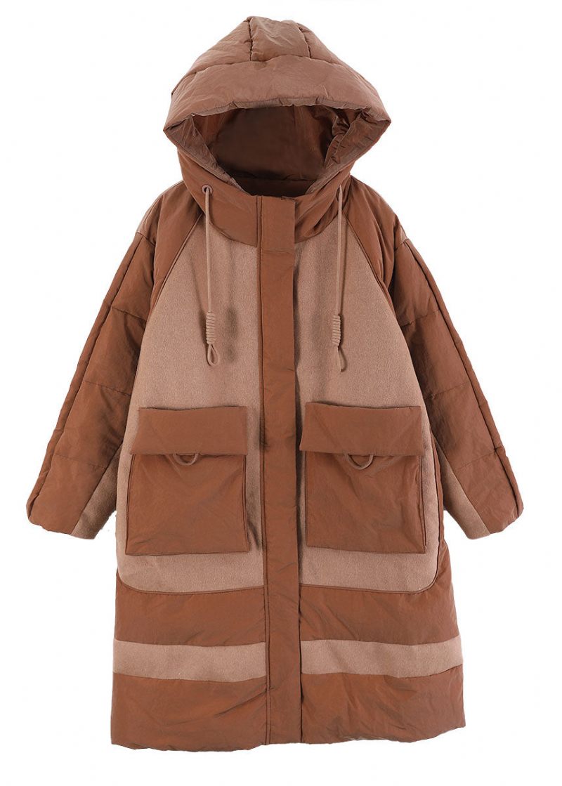 Kameldragsko Duck Down Winter Coats Zip Up - Beige