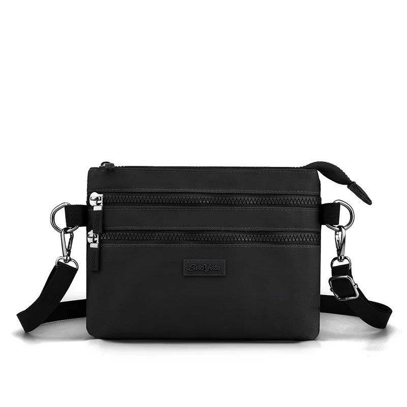 Kvinnor Mini Axelväskor Small Crossbody Messenger Bag Designer Pocket Dam Flerlagerskorthållare - Svart