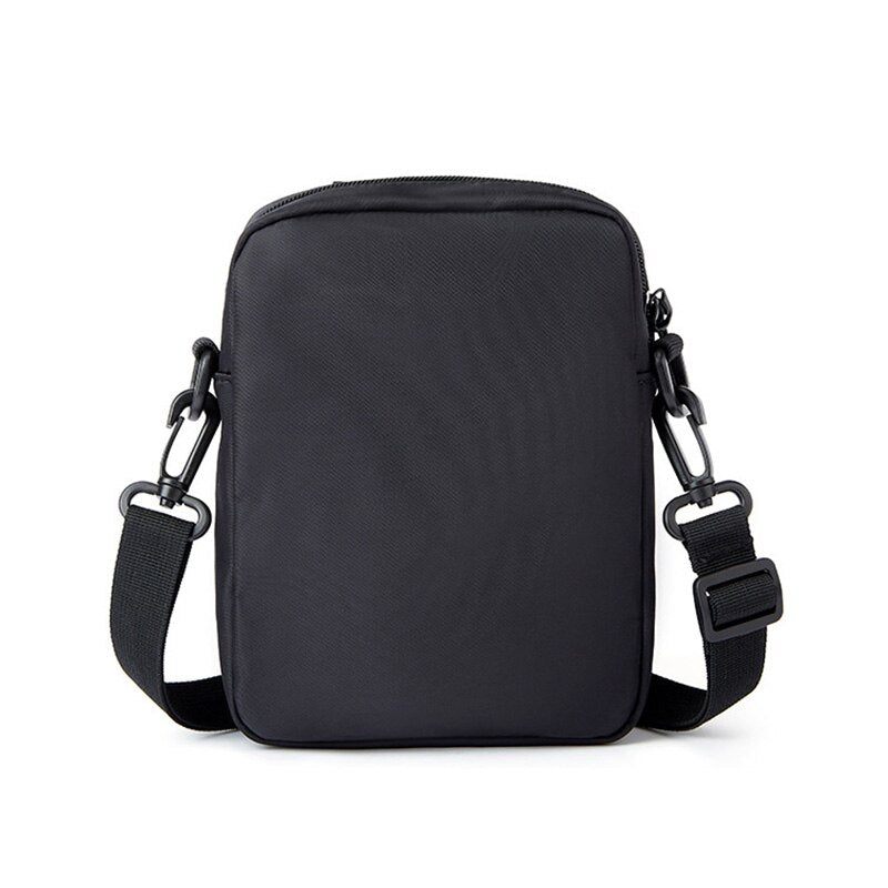 Män Canvas Tyg Crossbody-väska Vintage Solida Bröstväskor Vattentät Student Liten Väska Multifunktionsväskor - Svart