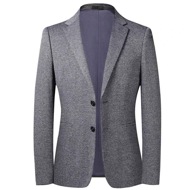 Män Casual Business Kostym Jacka Brudgum Wedding Show Man Blazer - Grå