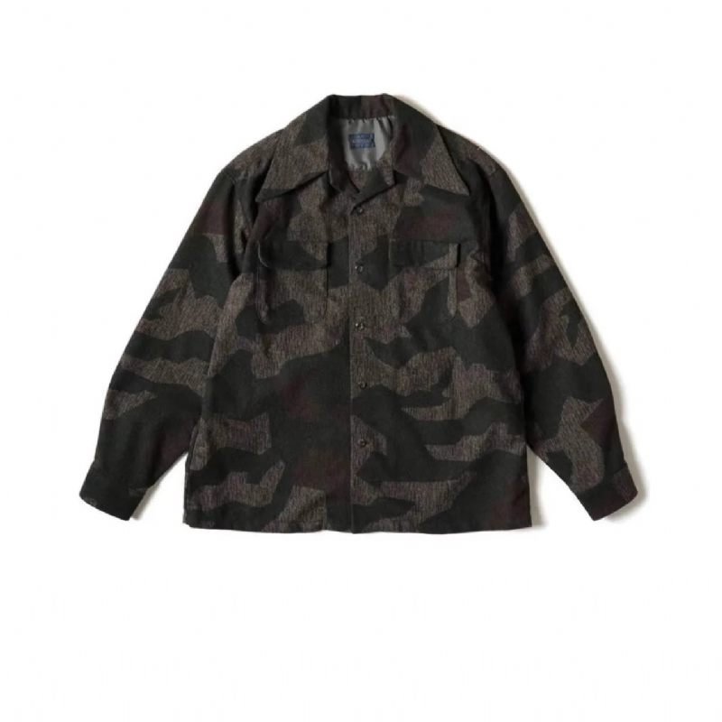 Män Exklusiv Högkvalitativ Camo Military Casual Jacket Coat - Grön