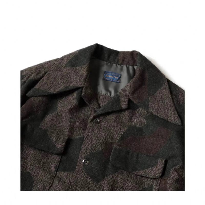 Män Exklusiv Högkvalitativ Camo Military Casual Jacket Coat - Grön