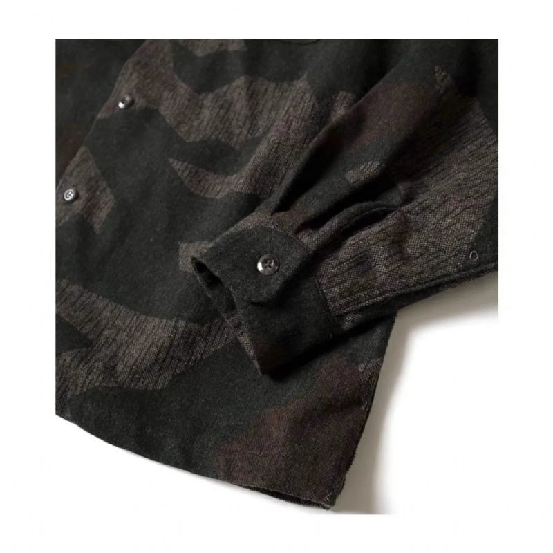 Män Exklusiv Högkvalitativ Camo Military Casual Jacket Coat - Grön