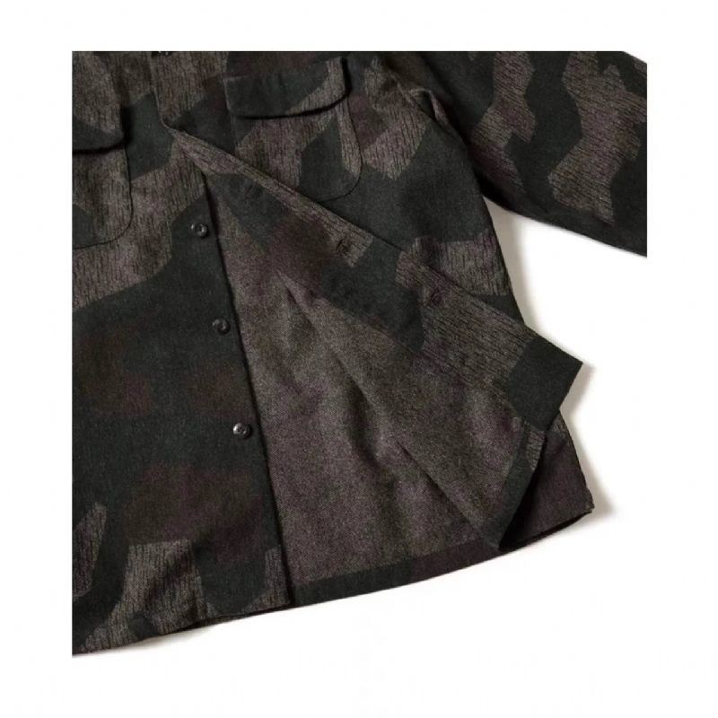 Män Exklusiv Högkvalitativ Camo Military Casual Jacket Coat - Grön