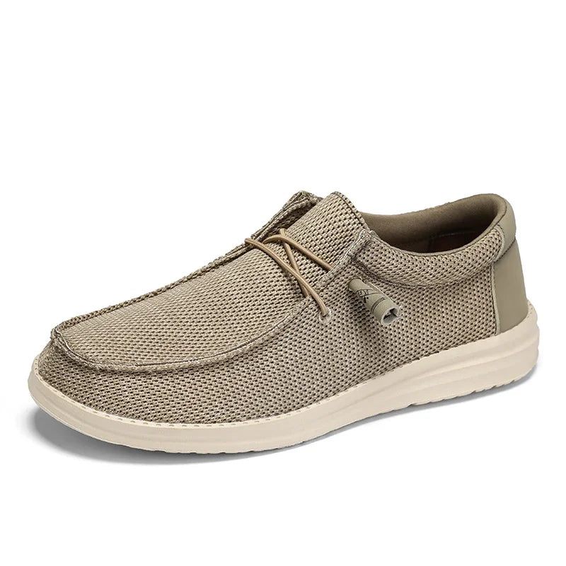 Män Slip On Canvas Skor Loafers Mest Populära Prime - Svart