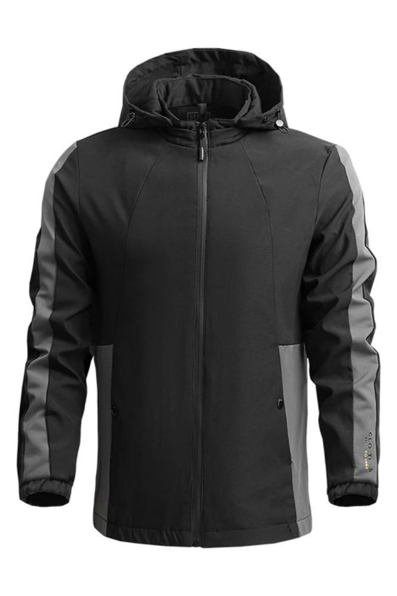 Män Vår Höst Huvjacka Kappa Casual Windbreaker Man Ytterkläder Utomhus