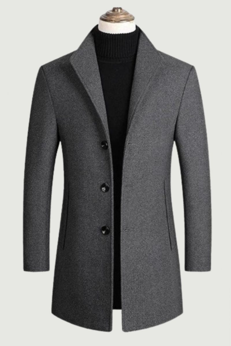 Män Vinterjackor Ullblandningar Cashmere Trenchcoats Man Business Casual Coats