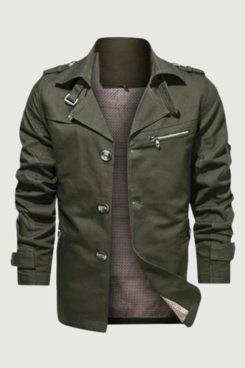 Men's Trench Outwear Cotton Lapel Coat Jacka Men Outdoor Windbreaker Business Casual Jackor