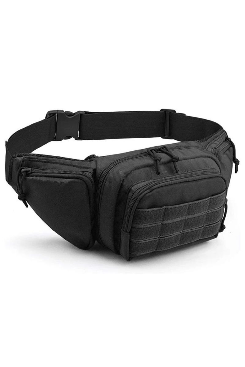 Midjeväska Gun Hölster Militär Fanny Pack Sling Axelväska Utomhus Bröstpaket Dold Pistol Bärhölster