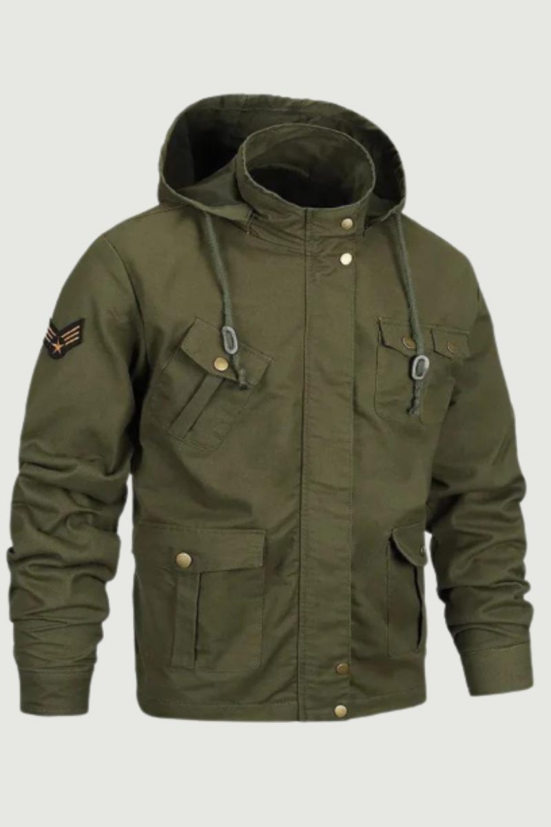 Militär Män Jackor Kappa Man Windbreaker Huvjackor Fritidsjacka Ytterkläder Herrkläder