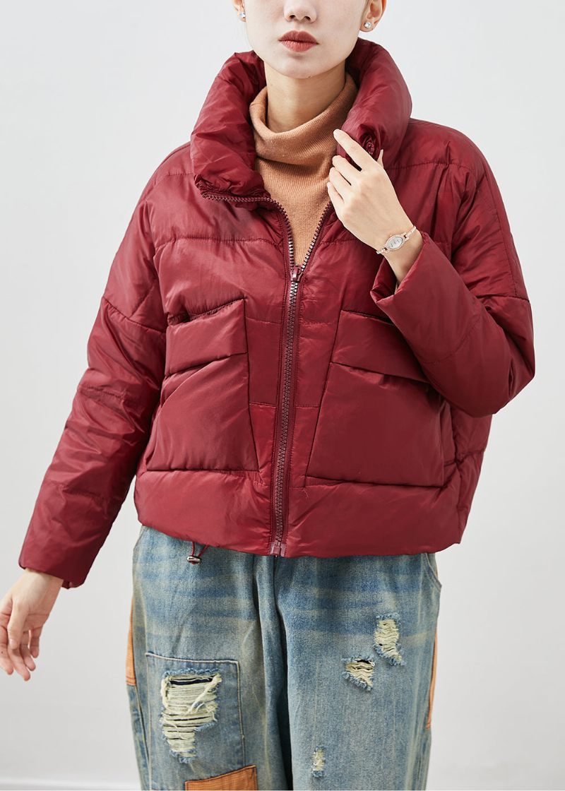 Mulberry Thick Duck Down Puffers Jackor Oversized Winter - Dunjackor för kvinnor