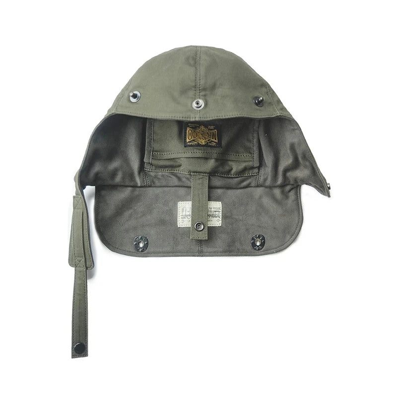 Retro Deck Herrväskor Military Canvas Messenger Crossbody Bröst Midjeväska Hattar Axelremsväska - Grön