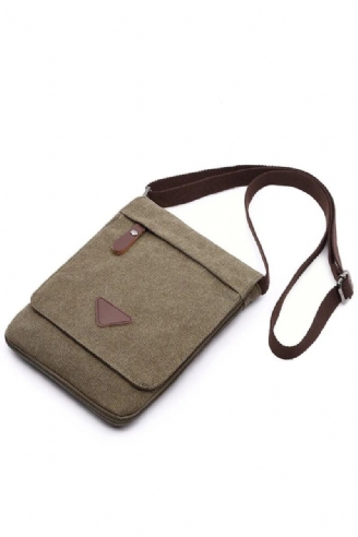 Solid Messenger Starkt Tyg Crossbody-väskor I Vintagestil