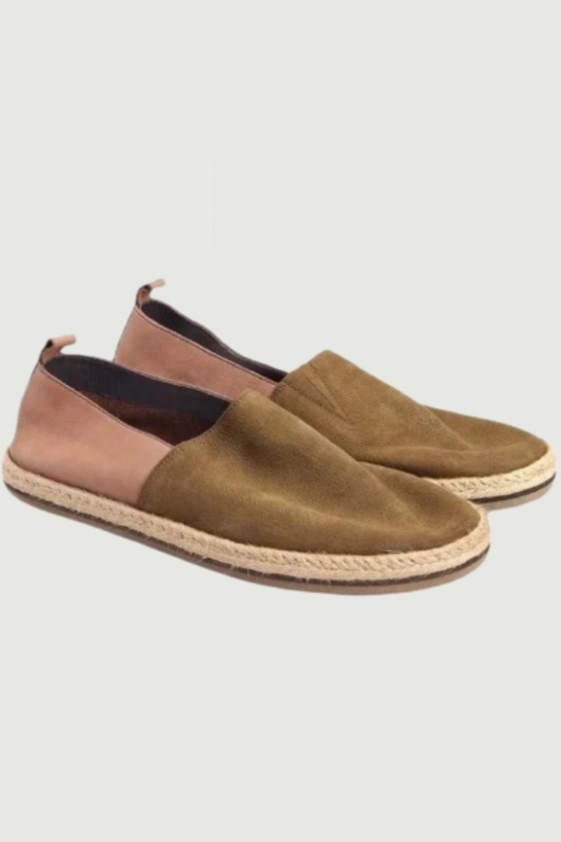 Sommar Andas Loafers Äkta Läder Herr Slip-on Daily Casual Platta Skor Man Vintage