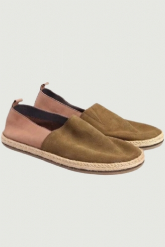 Sommar Andas Loafers Äkta Läder Herr Slip-on Daily Casual Platta Skor Man Vintage