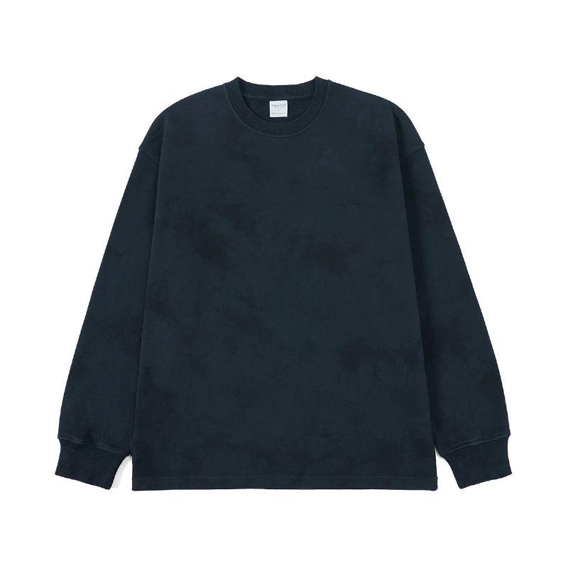 Spring Oversize Dark Sweatshirts Hoodies Pullovers - Marinblå