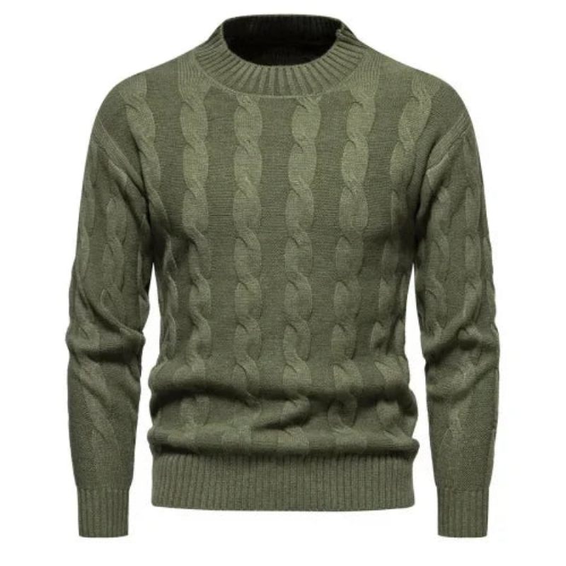 Tröjor Kläder Vinter Vintage Tröja Herr Kappor Enfärgad Randig Turtleneck Höst - Svart