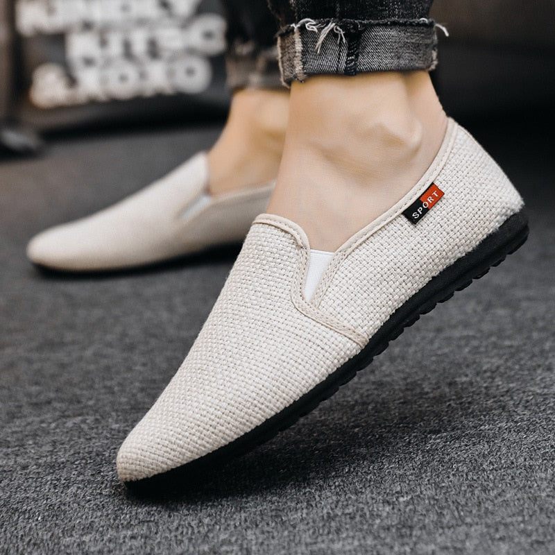 Vår Sommar Herr Loafers Skor Trend Andas Casual Driving - Beige