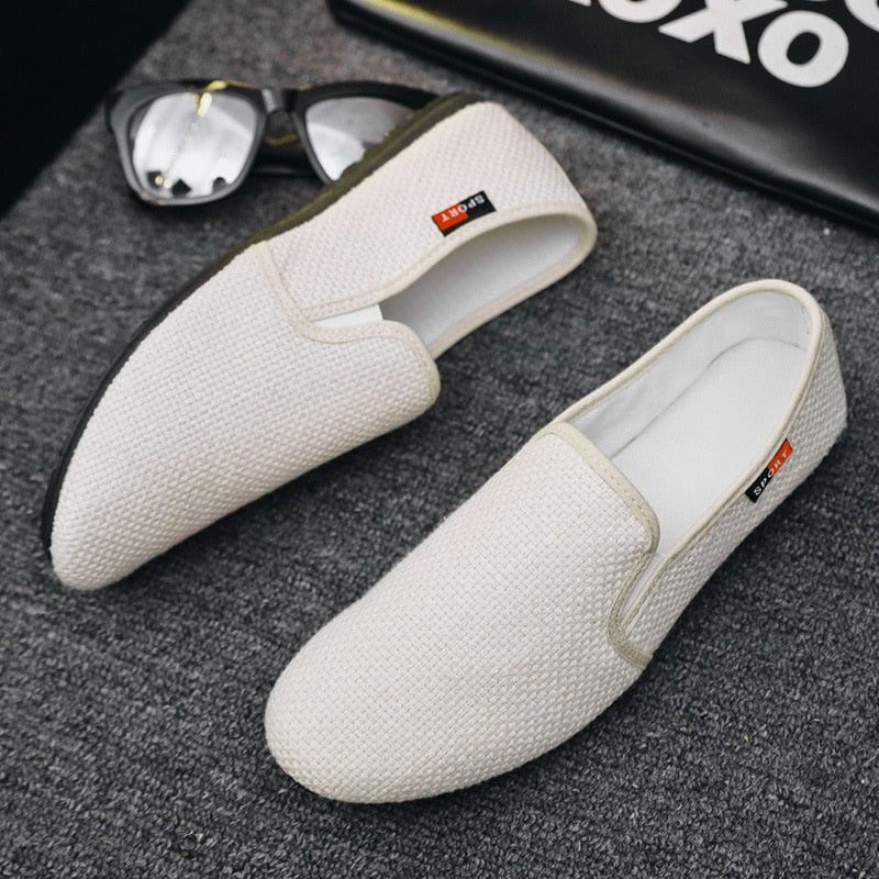 Vår Sommar Herr Loafers Skor Trend Andas Casual Driving - Beige