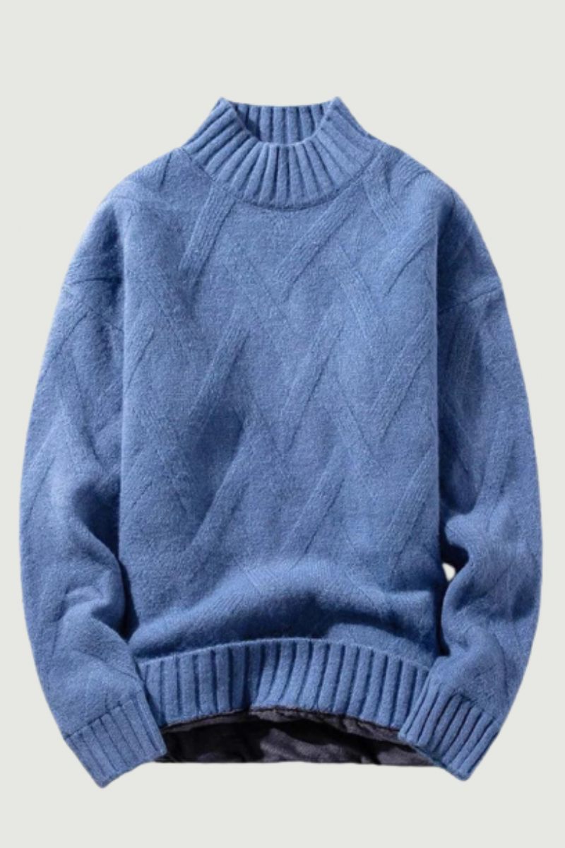 Vinter Män Tröja Turtleneck Stickare Pullovers Varm Fritid Lång Ärm Tjocka Varma Streetwear