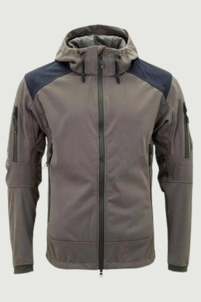 Vinter Soft Shell Tactical Jacka Herr Fleece Huva Military Combat Jackor Outdoor