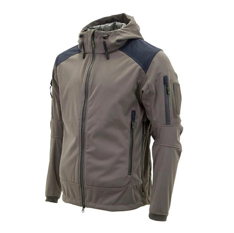 Vinter Soft Shell Tactical Jacka Herr Fleece Huva Military Combat Jackor Outdoor - Armégrönt