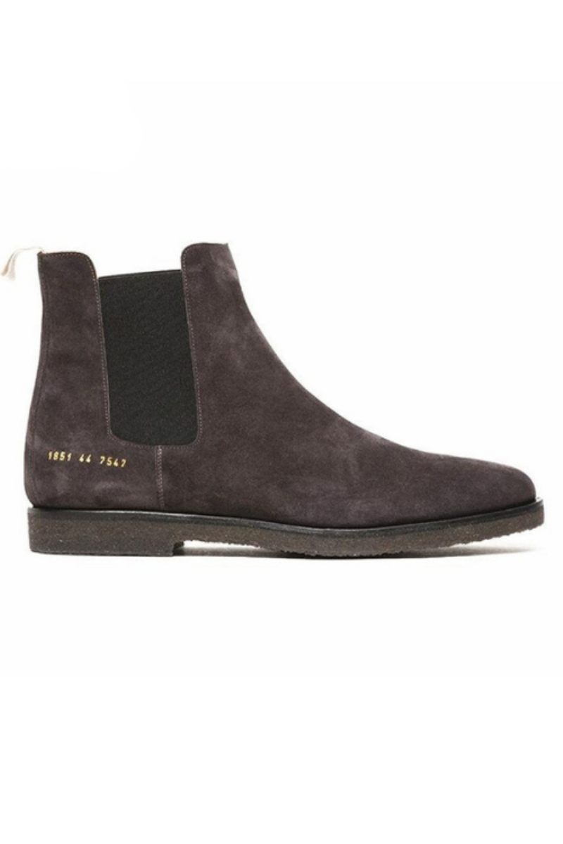 West Äkta Läder Chelsea Boots-plattform För Män Herr